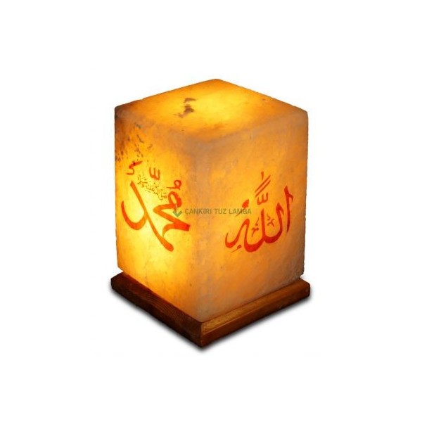 Allah Muhammed Lafızlı Tuz Lambası 4 Kg