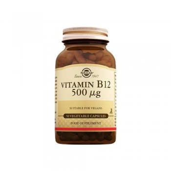 Solgar Vitamin B12 500 Mg 50 Kapsül