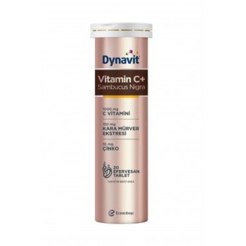 Dynavit Vitamin C+ Sambucus Nigra 20 Efervesan Tablet