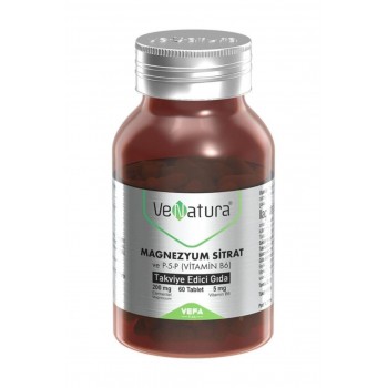 Venatura Magnezyum Sitrat ve P-5-P (Vitamin B6) 60 Tablet