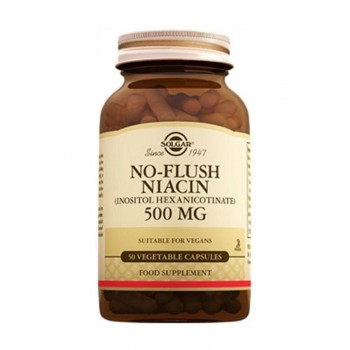 Solgar No Flush Niacin 500 mg 50 Kapsül