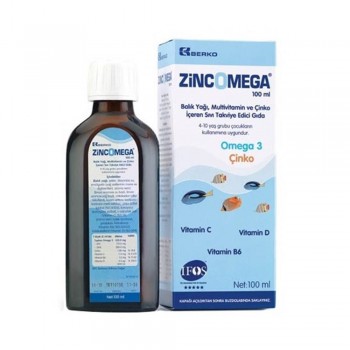 Zincomega Omega 3 100 ml Balık Yağı Şurubu