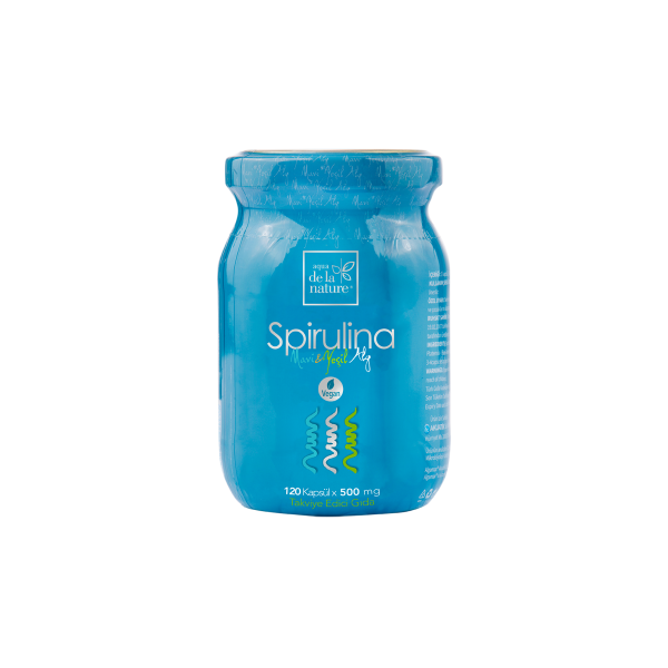 Aqua de la nature Spirulina Bitkisel Kapsül 500 mg x 90 Adet